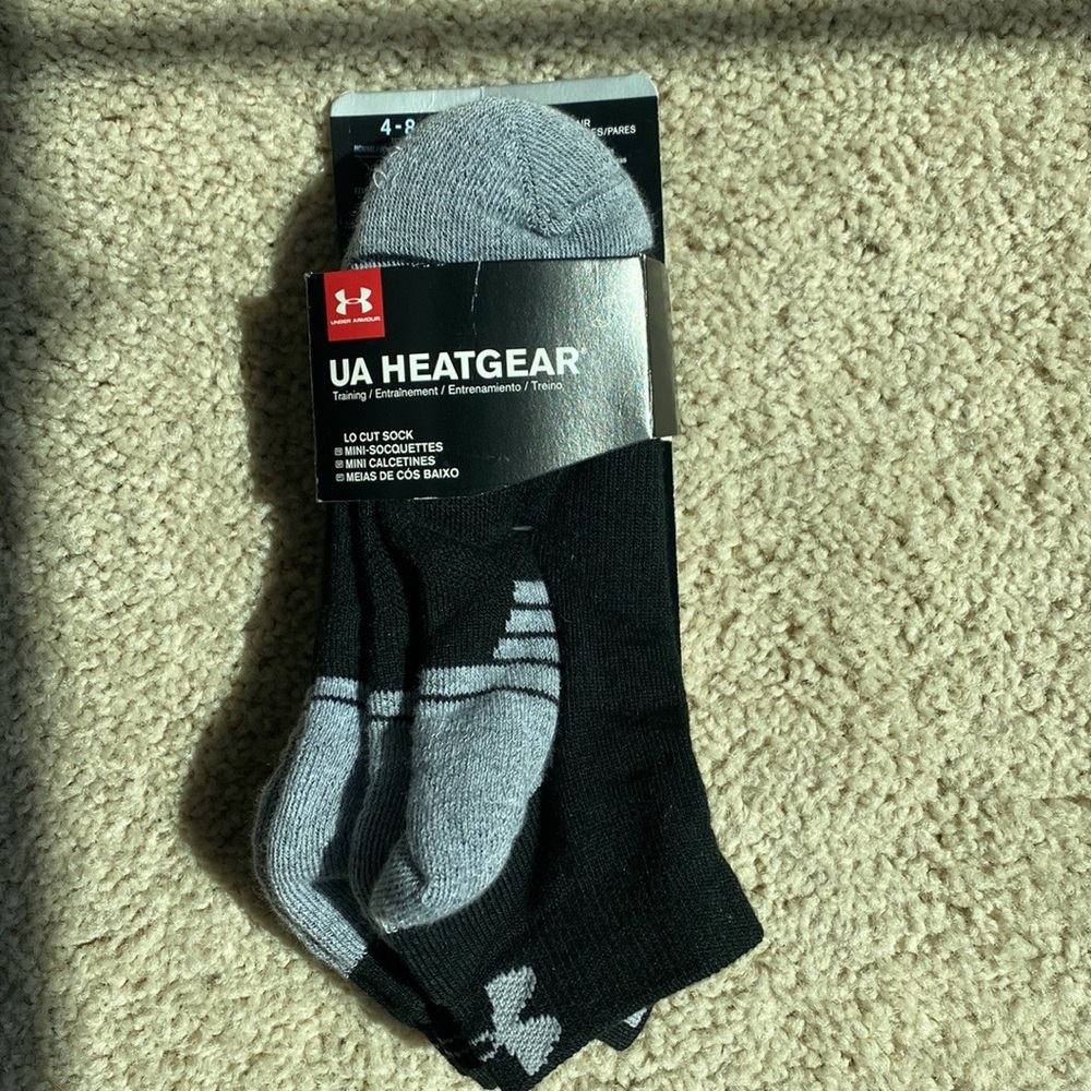 Unisex Under Armour Heatgear Lo Cut Socks - Picture 2 of 2